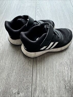 adidas Kids Black and White Velcro Athletic Sneakers